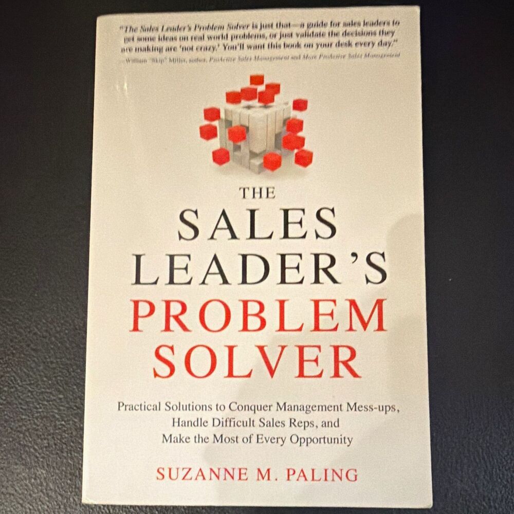 The Sales Leader's Problem Solver Suzanne Paling Paperback 2016 Sales Mgmt